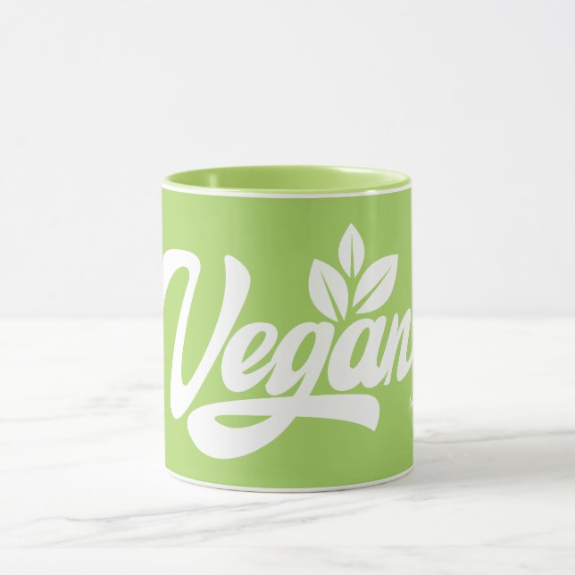 Caneca Vegan de nome e cor personalizado (Centro)