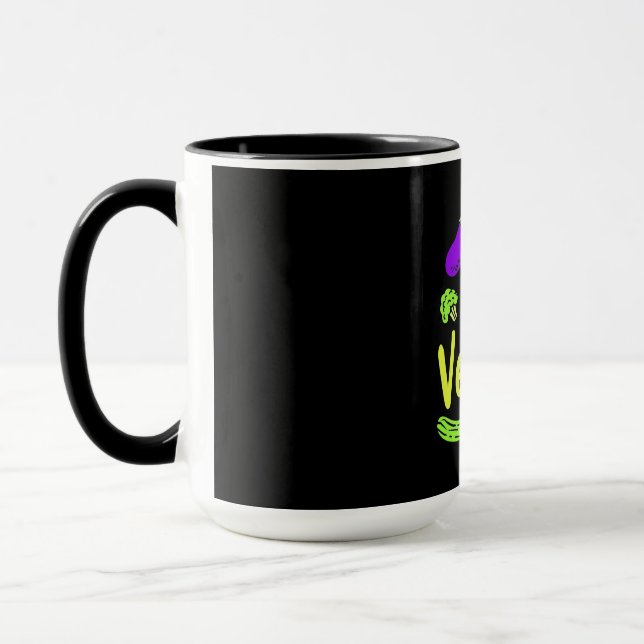 Caneca Vegetariana coma vegetais (Esquerda)