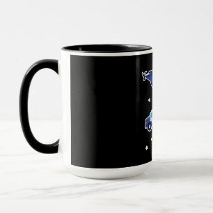 Caneca Veículos Policiais de Desenho Animado Fofo