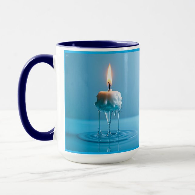 Caneca Vela Flutuante Elegante (Esquerda)