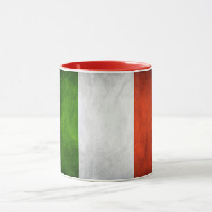 Caneca Velho Bandeira Italiano Coberta Cerâmica