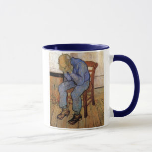 Caneca Velho Homem na Tristeza Van Gogh, Belas Artes