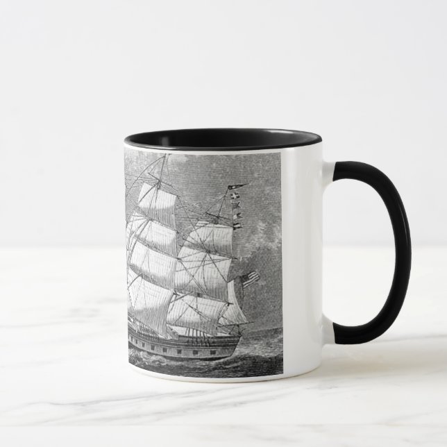 Caneca Velho Navio de Navegação (Direita)