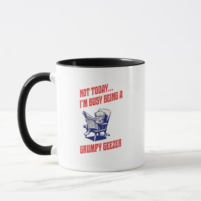 Caneca Velho Resmungão Ocupado (Esquerda)