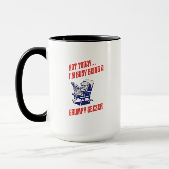 Caneca Velho Resmungão Ocupado (Esquerda)
