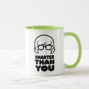 Caneca Velma "mais esperto do que você" gráfico