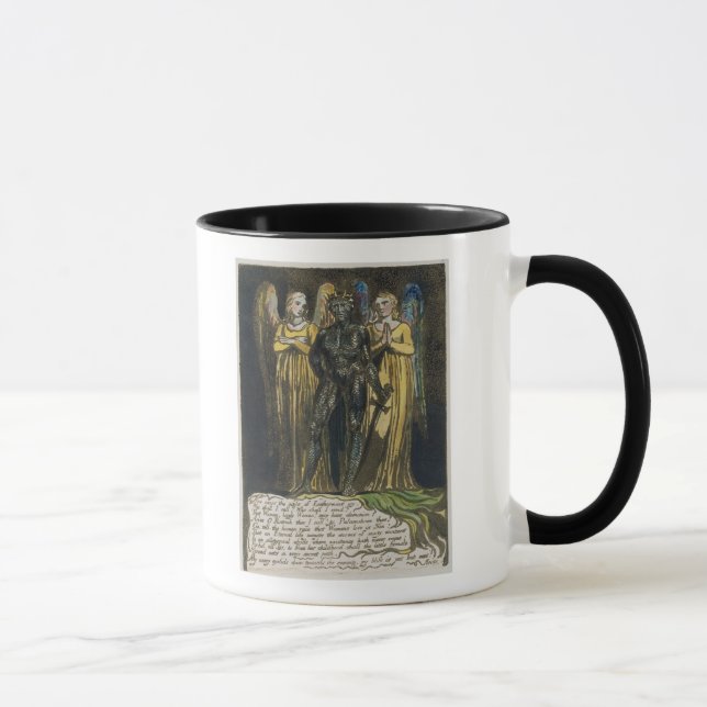 Caneca "Vem agora a noite…" placa 7 'de Europa. UM P (Direita)