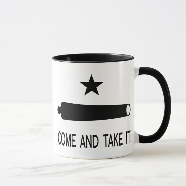 Caneca Vem tomar-lhe o ~ Texas da bandeira (Direita)