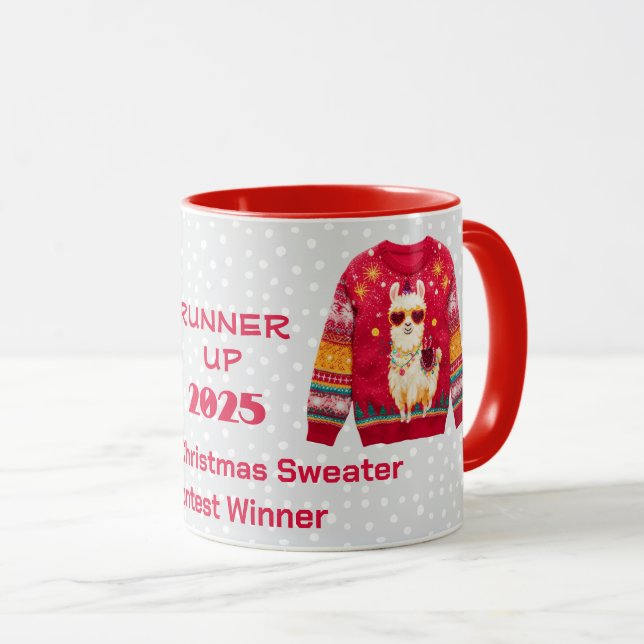 Caneca Vencedor do Concurso de Suéter de Natal Brega VICE (Frente Esquerda)