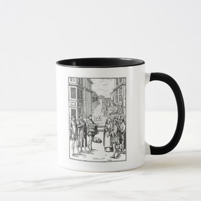 Caneca Venda pelo Crier de cidade, após um woodcut 'no (Direita)