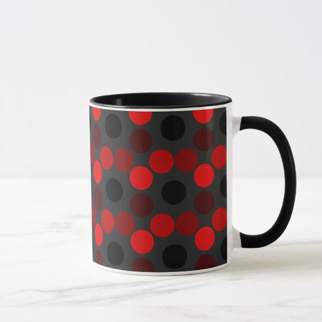Caneca Vendo pontos Red-Black Ringer Mug (Direita)