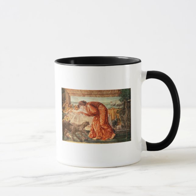 Caneca Veneno de derramamento de Circe em um vaso (Direita)