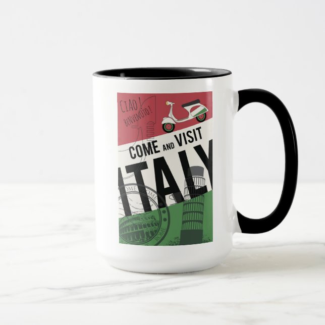 Caneca Venha visitar Italia (Direita)