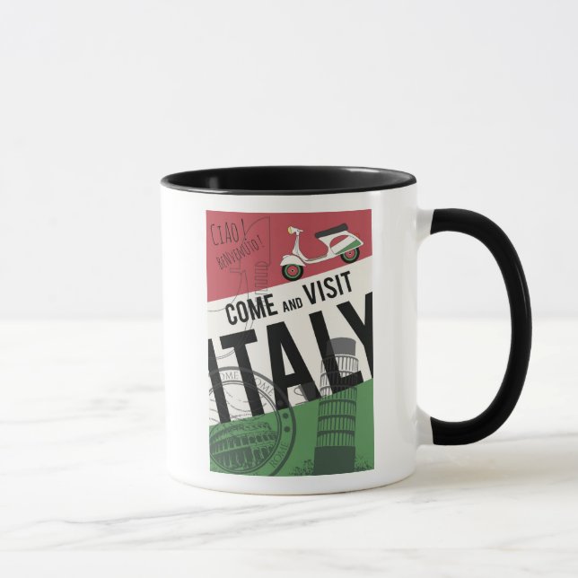 Caneca Venha visitar Italia (Direita)