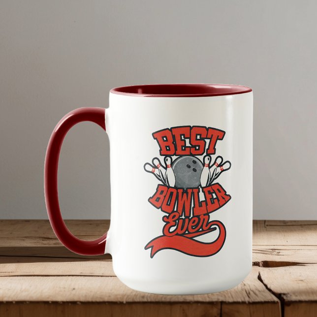 Caneca Ventilador da Melhor Boliche Bowler Ever (Best Bowler Ever Bowling Novelty Coffee Mug)
