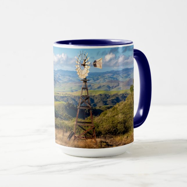 Caneca Ver a partir do topo das montanhas (Frente Esquerda)