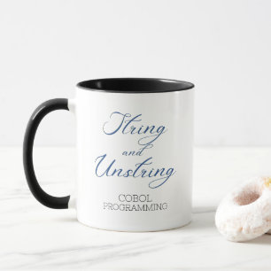 Caneca Verbo de programação Cobol String e Unstring