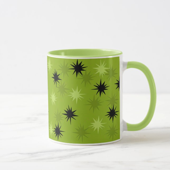 Caneca verde atômica da campainha de Starbursts (Direita)