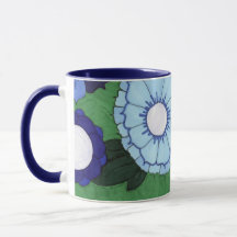Caneca verde-azul
