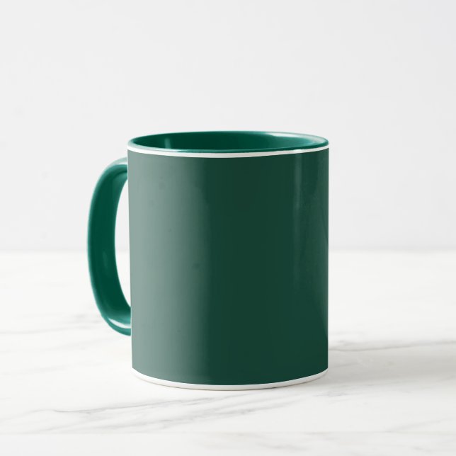 Caneca Verde Brunswick (cor sólida) (Frente Esquerda)