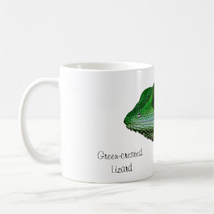 caneca Verde-com crista do lagarto