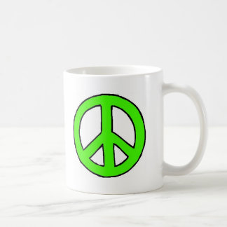 Caneca verde da paz