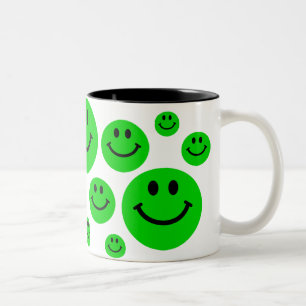 Caneca verde das caras