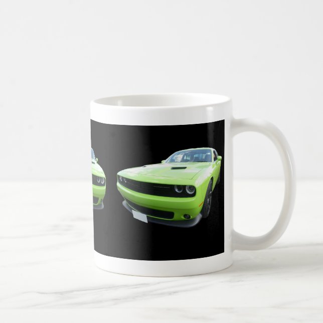 Caneca verde do desafiador de Dodge (Direita)