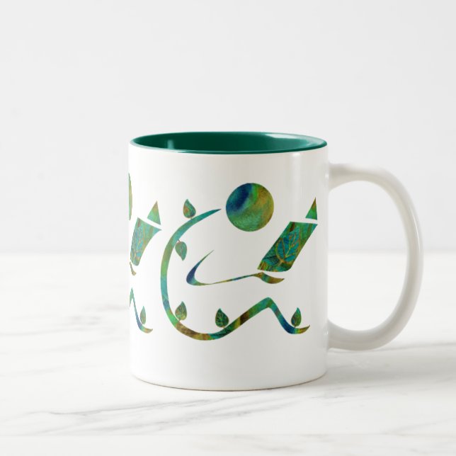 Caneca verde do leitor (Direita)