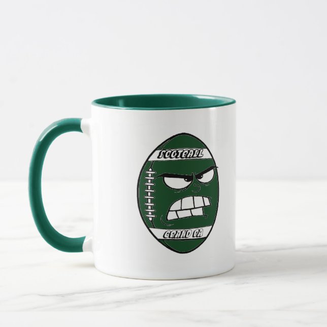 Caneca Verde Escura de Futebol para Grand Pa (Esquerda)