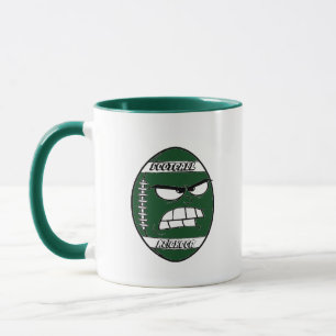 Caneca Verde Escura de Futebol para o seu vizinho