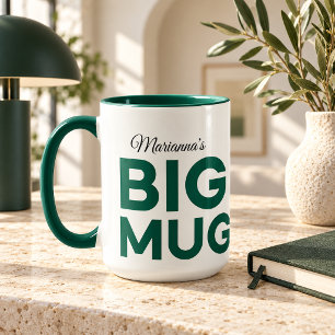 Caneca Verde Grande Caneca Enorme Nome Persona