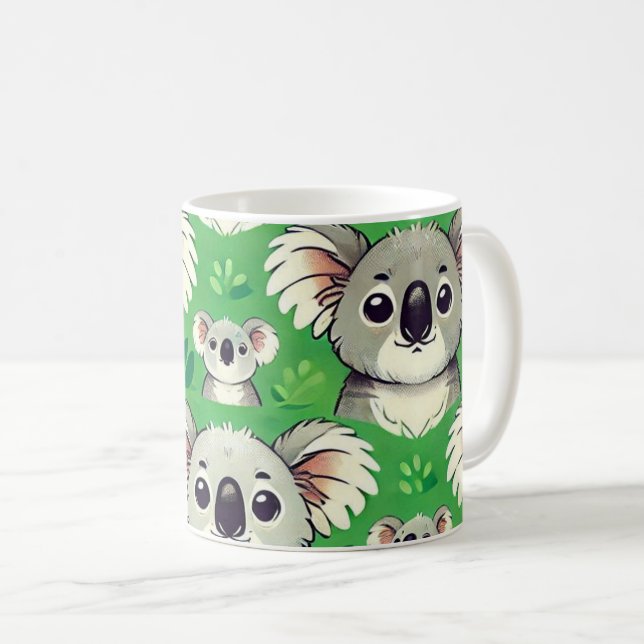 Caneca verde-koala (Frente Esquerda)