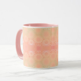 Caneca Verde, Pêssego, Melão e Coral Geométricos