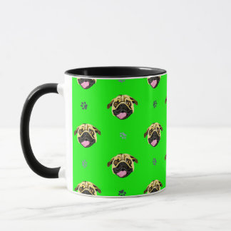 Caneca Verde Pug