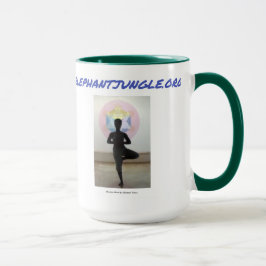 Caneca Verde-Selva-Elefante