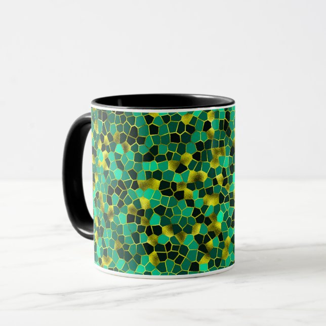 Caneca Verde sem som e Dourado estilhaço (Frente Esquerda)