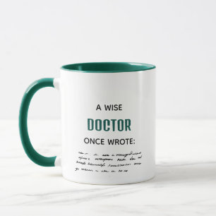 Caneca Verde Um Médico Sábio Uma Vez Escreveu Novidade En