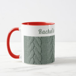 Caneca Verde Verde com Muda Personalizado Inverno | Abraç
