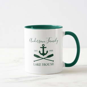 Caneca Verde-Verde da Família Anchor Oars, Lago Náutico