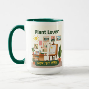 Caneca Verdura Personalizada & Design de Espaço de Trabal