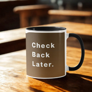 Caneca Verifique novamente mais tarde | Café Lover Mug pa