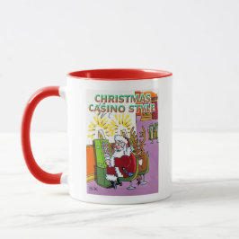 Caneca vermelha combo Estilo Casino de Natal