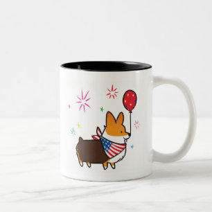 Caneca vermelha   CorgiThings de América do Corgi