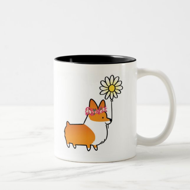 Caneca vermelha | CorgiThings de flower power do (Direita)
