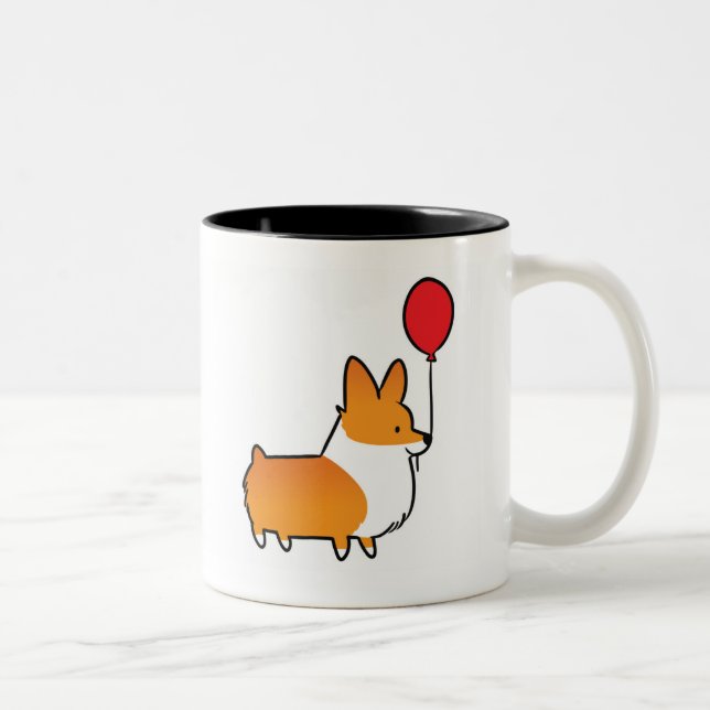 Caneca vermelha | CorgiThings do balão do Corgi (Direita)