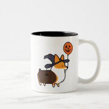 Caneca vermelha | CorgiThings do Dia das Bruxas do