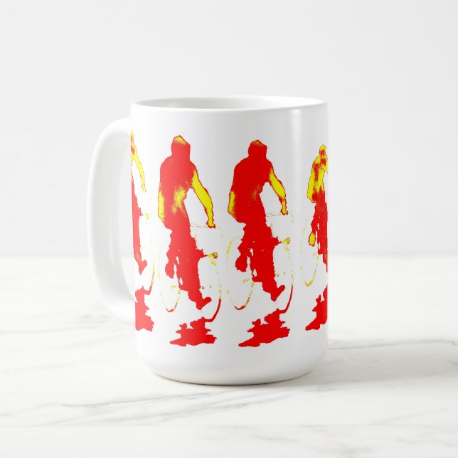 Caneca vermelha da bicicleta de Hoody (Frente Esquerda)