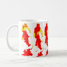 Caneca vermelha da bicicleta de Hoody