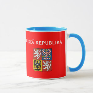 Caneca VERMELHA da REPÚBLICA CHECA